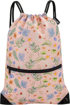 HOLYLUCK Drawstring Backpack Bag Sport Gym Sackpack