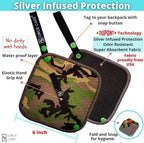 Pee Cloth: Silver Infused Pee rag for Women who Pee Outdoors, Reusable Absorbent Wipes, Eco-Friendly alt. to Toilet Paper, Hygienic Female Urination Solution for Camping, Hiking, Travel.