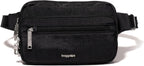 Baggallini Securtex Anti-theft Belt Bag 8.8"x5.5" Crossbody Fanny Pack for Women RFID Wallet Locking Zipper Travel Purse