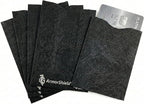 RFID Blocking Sleeves Credit Card Protectors | 100% MADE IN USA - for business professionals, global travelers, and modern minimalists, (GRAY-5PACK)