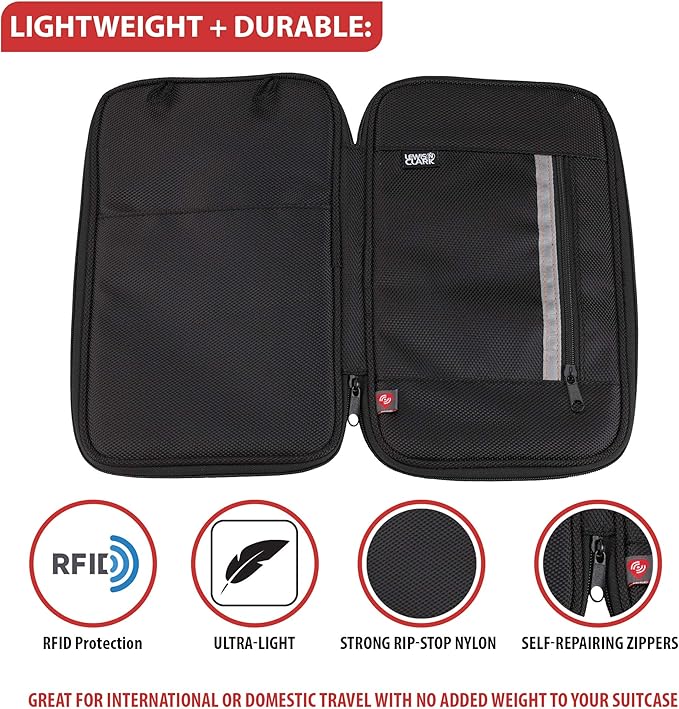 Lewis N. Clark Document Organizer Holder for Identity Theft Protection, Lightweight and Easy to Carry