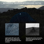 Naturehike Cloud Up Tent, Lightweight Backpacking Tents, Waterproof Ultralight Tent for Camping Hiking Backpacking