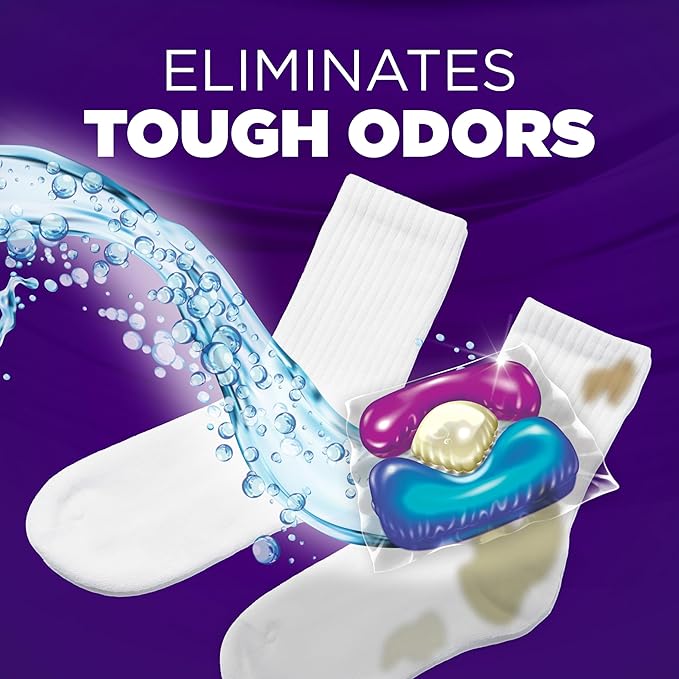 ARM & HAMMER Plus OxiClean With Odor Blasters Laundry Detergent, 5-IN-1 Power Paks, 72 Ct