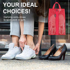 Travel Shoe Bags, Water Resistant TPU Mesh, Sturdy YKK Zipper, Shoes Storage Bag, Shoes Packing Organizer, Unisex Shoe Pouch for Travel or Home Storage