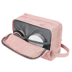 Toiletry Bag for Men Hanging Dopp Kit Water Resistant Shaving Bag Small Toiletry Bag for Traveling (Denim Pure Pink)