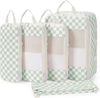 Narwey 6 Set/5 Set Compression Packing Cubes for Travel Kids Women Carry on, Packing Organizers Bag for Backpack Luggage Suitcase Duffle Bags