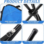 2 PCS Travel Folding Camping Stool, 17 Inch Folding Outdoor Tripod Seats, Portable Camping Stool with Adjustable Carry Strap, 3 Legged Fishing Chair for Hiking, Mountaineering, Picnic, Beach, Lawn