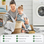 Travel Laundry Detergent Sheets Fisroa 300 Loads Eco-friendly Washing Detergent Sheets Plastic-Free Washer Strips, Fresh Linen Scent Liquidless Laundry Strips for Camping Dorm