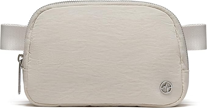 Pander Belt Bag for Women, Fashion Waist Packs, Crossbody Bags with Adjustable Strap (White Opal).