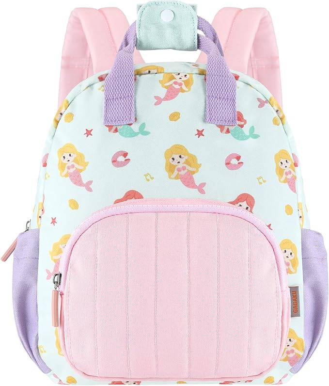 GAGAKU Toddler Backpack for Girls 2-4 years Kids Mini Backpacks Cartoon Breathable Comfortable Preschool Daypack for School Travel Lightwieght Bag - Pink