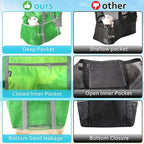 SRISE Mesh Beach Bag - Large Beach Tote Bag for Family Beach Bag for Toys & Vacation Essentials