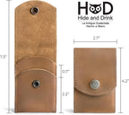 Hide & Drink, Double Nail Clipper Case, Beauty & Personal Care, Commuter and Nomad, Grooming Case, Home & Travel Essentials, Manicure Kit Storage, Full Grain Leather, Handmade (Single Malt Mahogany)