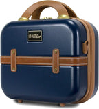 World Traveler VentureX Airline Approved 2-Piece Carry-On Luggage Set – Lightweight Hardside Polycarbonate Suitcase with Spinner Wheels - Gatsby Navy
