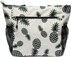 ESVAN Original Floral Tote Bag Large Shoulder Bag with Multi Pockets for Gym Travel Beach Daily Bags