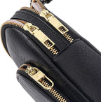 INICAT RFID Blocking Sling Bag, Anti Theft Crossbody Bag for Women, Travel Fanny Pack Style Purse, Vegan Leather