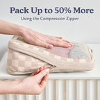Vandel Space-Saving Compression Packing Cubes for Women, Men, 6-Pack Compressible Carry On Suit Case Organizer Luggage Packing Cubes for Travel Compression Organizer Bags for Luggage, Suitcase Cube