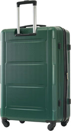 2 Piece Luggage Sets with Bags, Lightweight ExpanableCarry on Luggage Sets, Hardshell ABS Spinner Wheels Suitcase with TSALock,for Women Men, 20 IN & 24 IN, Green
