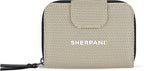 Sherpani Barcelona AT, Small Nylon Bifold Zipper Pocket Wallet, Travel Bag for Men Women, RFID Protection, Unisex Travel Gift (Straw)