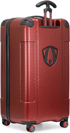 Traveler's Choice Maxporter II Polycarbonate Hardside Trunk with Spinner Wheels, Red, 31-Inch Large Trunk