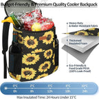 Camping Cooler Backpack 30 45 Cans, Soft Backpack Coolers Insulated Leak Proof Travel Cooler Bag Waterproof Lunch Picnic Beach Work Trip Thermal Bag Drink Beverage Beer Bag Cooler