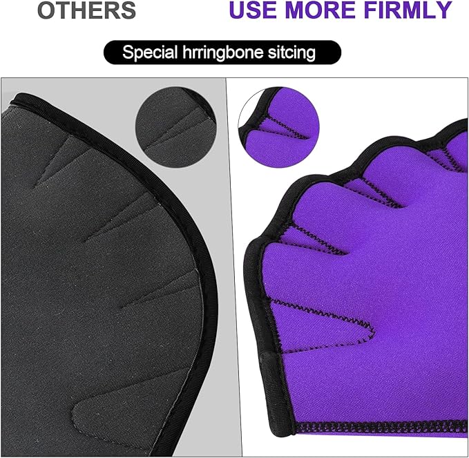 TAGVO Aquatic Gloves for Helping Upper Body Resistance, Webbed Swim Gloves Well Stitching, No Fading, Sizes for Men Women Adult Children Aquatic Fitness Water Resistance Training