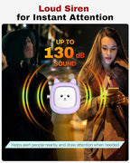 Personal Safety Alarm, VIGOROAD 3 Pack Loud 130dB Siren Emergency Panic Alarm with LED Light, Easy Pull Pin Keychain Self-Defense Security Alarm for Women, Seniors, Kids