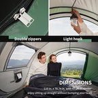 EchoSmile Pop Up Camping Tent, 2/4/6 Person Easy Setup Tent, Water Resistant Dome, Portable with Carry Bag