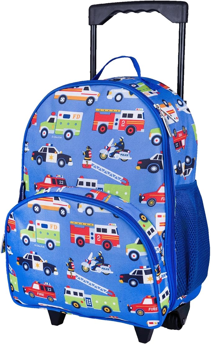 Wildkin Kids Rolling Luggage – Carry-On Size for School & Overnight Travel