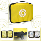 300Piece Small First Aid Kit Refill Supplies for Travel Mini Caming Emergency First Aid Kits Hiking Survival Essential Set for Outdoor Adventure, Yellow 1st Aid