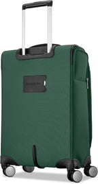 Samsonite Carry-On Soft-Sided Expandable 21-Inch Element Suitcase: Airline Approved for Most Major Airlines, Durable, 360° Spinner Wheels, Adjustable Handle, 2 Front & Side Pocket- Bistro Green