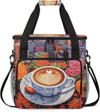 Coffee Maker Travel Bag Compatible with Keurig K-Mini, K-Mini Plus or Other Accessories, Portable Coffee Maker Case with Shoulder Strap for Travel(Bag Only)