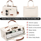 ZHMO Canvas Tote Bag for Women,Women's Bags Crossbody Bags Work Laptop Tote Bag Large Handbags Purse for Travel Nurse Teacher