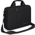 DOMISO 15.6 inch Laptop Bag Business Briefcase Water-resistant Notebook Messenger Shoulder Bag for 15.6" ASUS ZenBook Chromebook 15/Lenovo Ideapad ThinkPad/HP Pavilion 15 Envy 15,Black