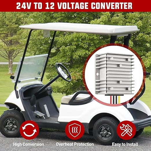 Nilight 24V to 12V Voltage Converter 240W 20A Regulator Step Down to 12VDC Waterproof DC Convert Reducer Power Supply Transformer Module for Golf Cart Scooters Trucks