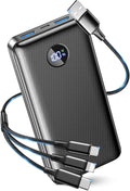 IAPOS 60000mAh Power Bank Phone Charger, 22.5W PD USB Fast Charge Battery Pack, Black