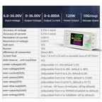 SK-120X Power Converter Color Display Adjustable 120W DC DC Buck Boost Power Converter CC CV 6-36V to 0-36V 5V 6V 12V 24V Power Module Regulated Laboratory Power Supply