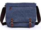 Evergoo Vintage Messenger Bag Unisex Shoulder Bags Canvas Satchel Cross Body Work Satchel Briefcase for 15.6 Inch Laptop