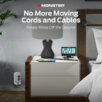 Monster 6 Outlet Wall Surge Protector with USB-C & USB A Ports, ETL Listed Wall-Mounted Charging Station, 1200 Joules Dual Mode Multi Outlet Charger Block