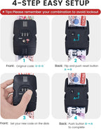 Travelkin Luggage Straps TSA Approved - Adjustable Cross Suitcase Straps with TSA Lock, Reinforced Buckle, Unique Pattern - Secure Heavy Duty Luggage Straps for Travel (Journey)
