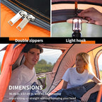EchoSmile Pop Up Camping Tent, 2/4/6 Person Easy Setup Tent, Water Resistant Dome, Portable with Carry Bag