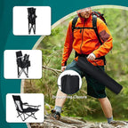 HaSteeL Folding Beach Chair, Foldable Black Camping Chairs for Outside, Low Beach Chair Portable for Adults Fishing, Picnic, Outdoor BBQ, Travel, Sports, Cup Holder & Storage Bag