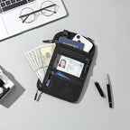 Neck Wallet,Travel for Passport Holder Neck Pouch Wallet RFID Blocking Men Women with Adjustable Neck Strap