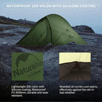 Naturehike Cloud Up Tent, Lightweight Backpacking Tents, Waterproof Ultralight Tent for Camping Hiking Backpacking