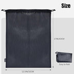 Gloppie Shoe Bags for Travel, (2-Pack) Shoe Storage Bag with Drawstring, Packing Organizer for Sneakers, Gym, Luggage, Closet, Weekender Overnight Travel Essentials