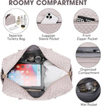 Travel Duffel Bags for Women with Shoe Compartment, Weekender Overnight Bag with Wet Pocket & Toiletry Bag, Carry On Personal Item Bag, Travel Tote Gym Bag, Hospital Bags for Labor and Delivery