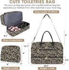 Travel Duffle Bag Weekender for Women - Carry-On Overnight Personal Item Bag with Shoe Compartment & Wet Pocket Large Weekend Tote Bags with Toiletry Hospital Bags for Labor and Delivery