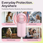 Personal Safety Alarm Keychain for Women - 3 Pack 130dB Siren, LED Light, Panic Pin –Self-Defense Device and Emergency Whistle Alternative for College, Travel, and Night Walk Protection by Weten