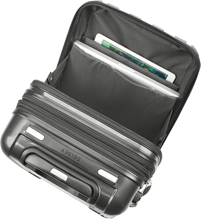 DELSEY PARIS Helium Aero Hardside Expandable Luggage with Spinner Wheels, Brushed Charcoal, 2-Piece Set (19/28)