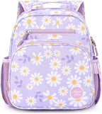 mibasies Toddler Backpack for Girls 2-4: Preschool Kindergarten Backpack - Cute Kids Backpacks for Girls - Daisy Purple