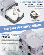 WONHOX Large Travel Backpack Carry on Flight Approved Laptop Work Business Backpack for Women Men Mochila de Viaje